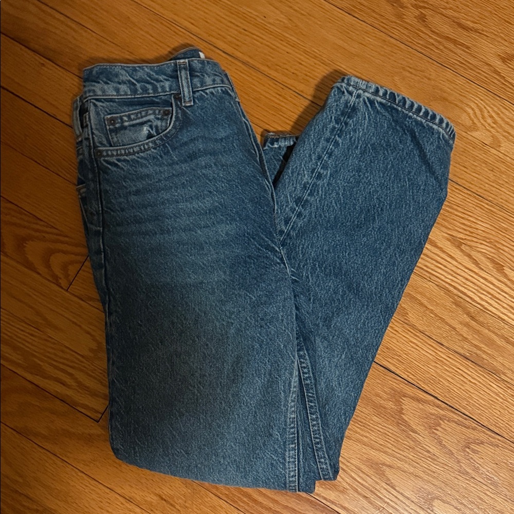 Reformation high rise Cynthia straight cropped jeans sz 26